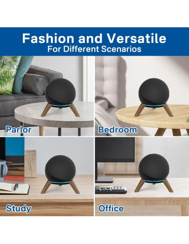Soporte de Madera para Echo Dot 4ta y 5ta Gen - 2 Paquete
