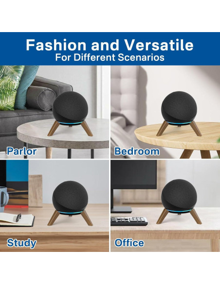 Soporte de Madera para Echo Dot 4ta y 5ta Gen - 2 Paquete