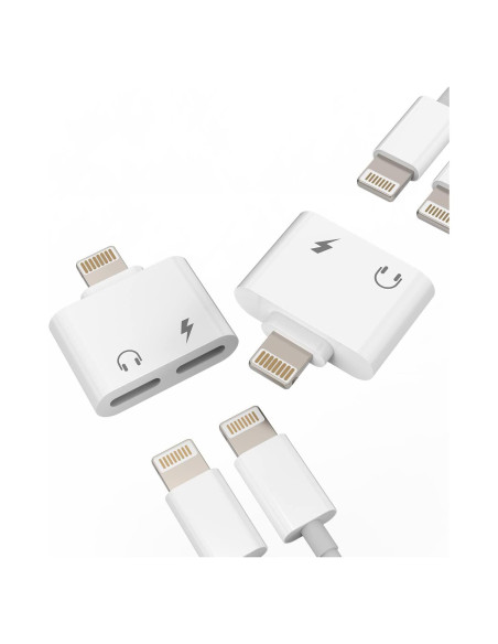 Adaptador Dual Lightning HOYULLI 2 en 1 para iPhone