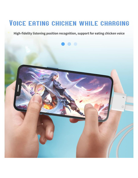 Adaptador Dual Lightning HOYULLI 2 en 1 para iPhone