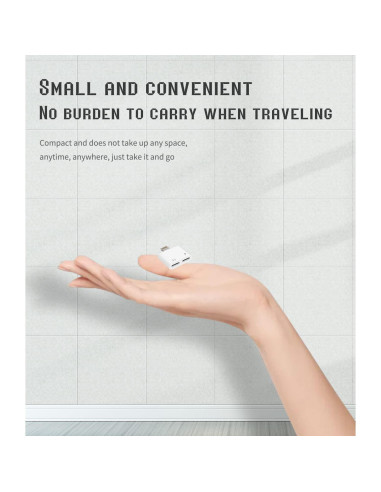 Adaptador Dual Lightning HOYULLI 2 en 1 para iPhone