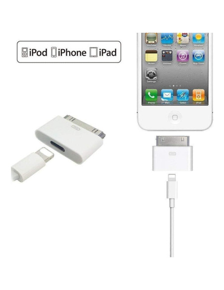 Adaptador Lightning a 30 Pines Belcompany 1 Paquete Blanco