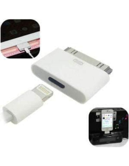 Adaptador Lightning a 30 Pines Belcompany 1 Paquete Blanco