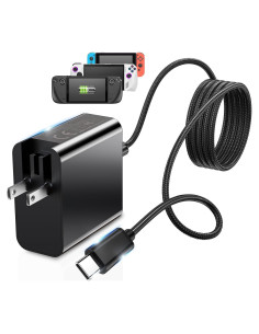 Cargador Rápido Klipdasse 65W USB-C para Steam Deck y más