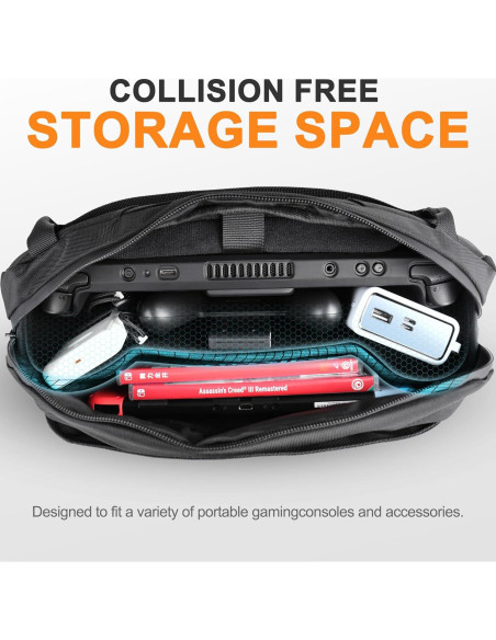 Funda Protectora para Steam Deck y ASUS ROG Ally X - Negra