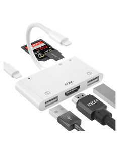 Adaptador Lightning a HDMI 6 en 1 FEINODI para iPhone