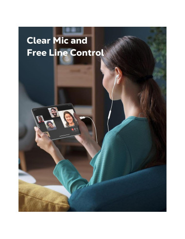 Adaptador de audio MoKo USB C a Lightning para iPhone 16/15