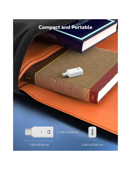 Adaptador de audio MoKo USB C a Lightning para iPhone 16/15