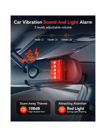 Alarma de Vibración Antirrobo ELECTOP 108dB Inalámbrica