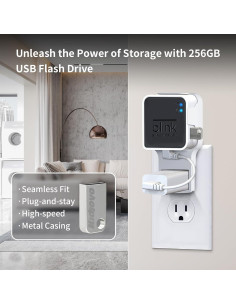 Unidad Flash USB 256GB Kidjoyo + Soporte Blink Sync Module 2