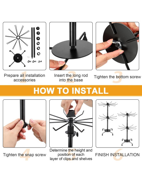 Soporte de Exhibición de Joyería Yaocom 2 Niveles Ajustable