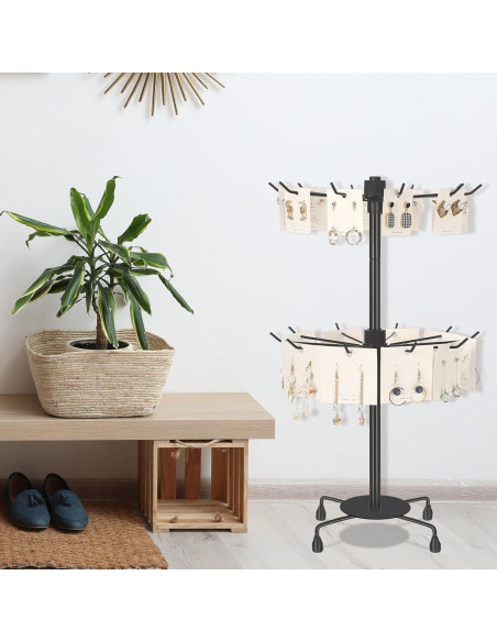 Soporte de Exhibición de Joyería Yaocom 2 Niveles Ajustable