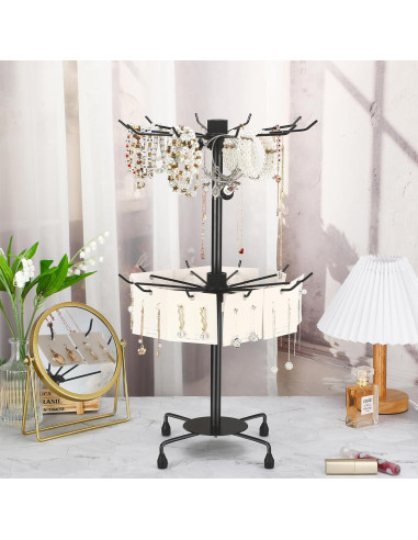 Soporte de Exhibición de Joyería Yaocom 2 Niveles Ajustable