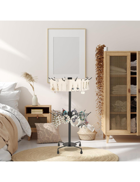 Soporte de Exhibición de Joyería Yaocom 2 Niveles Ajustable