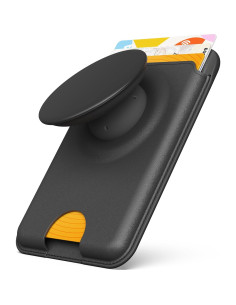 Billetera MagSafe Sinjimoru M-Tap Tok Negra con Soporte 2