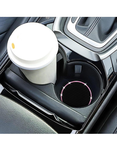 Posavasos de Coche Senose 6.99 cm Silicona Antideslizante 2 Pcs