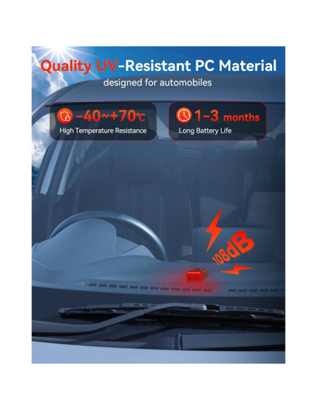 Alarma de Vibración Antirrobo ELECTOP 108dB Inalámbrica