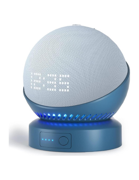 Base de Batería Liboer para Echo Dot 5ta y Homepod Mini Azul