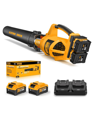 Soplador de Hojas Inalámbrico Alloyman 40V 500CFM Ligero