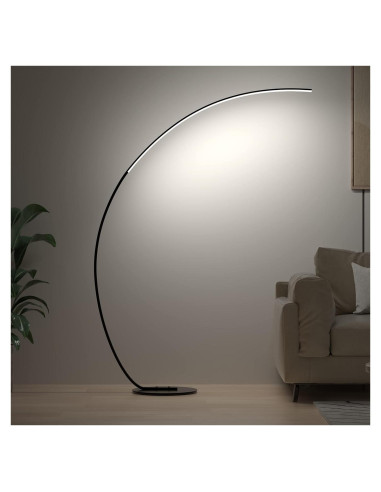Lámpara de Pie E.P. Light Arqueada 177.8 cm RGBW Control Remoto