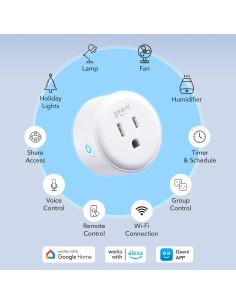 Enchufe Inteligente Geeni Dot Wi-Fi - Paquete de 2 2