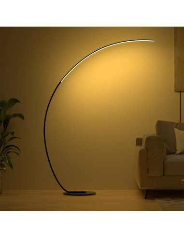 Lámpara de Pie E.P. Light Arqueada 177.8 cm RGBW Control Remoto