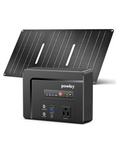 Estación de Energía Portátil Powkey 100W + Panel Solar 30W