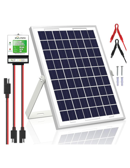 Panel Solar 10W SOLPERK 12V con Controlador de Carga