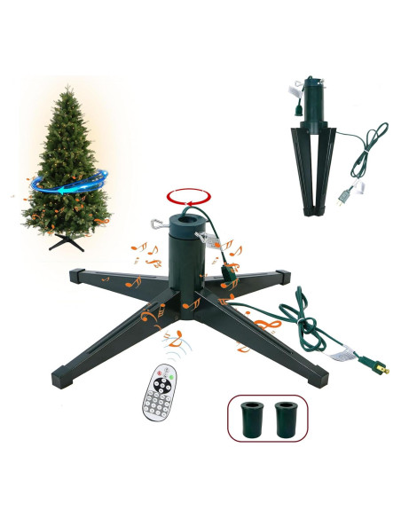 Soporte giratorio para árbol de Navidad VINCONLIDY 3,05 m