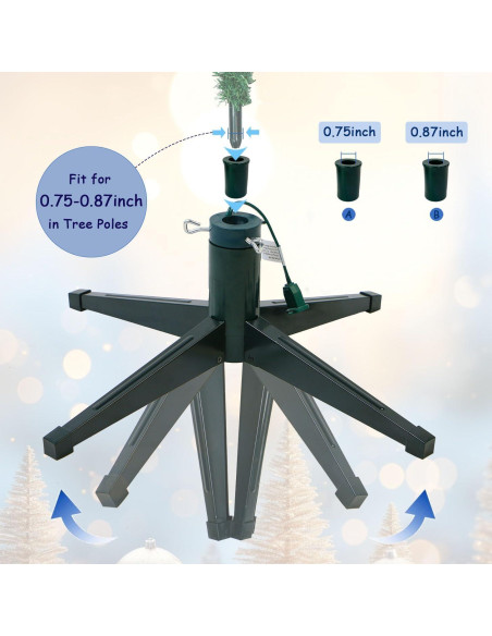 Soporte giratorio para árbol de Navidad VINCONLIDY 3,05 m