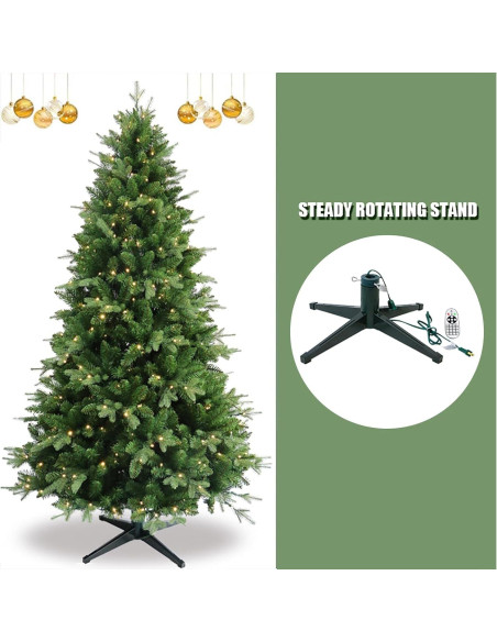 Soporte giratorio para árbol de Navidad VINCONLIDY 3,05 m