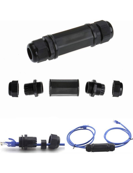 5 Conectores RJ45 a Prueba de Agua Anmbest Cat5/6 IP67