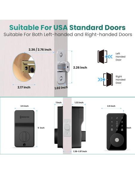 Cerradura Inteligente MOUSETRO ZN-S01 Bluetooth 4 en 1