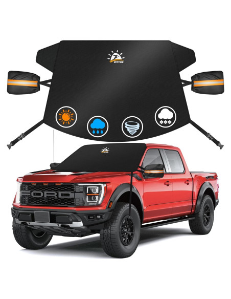 Cubierta de Parabrisas Zettum CSIC-76-BLK Resistente Invierno