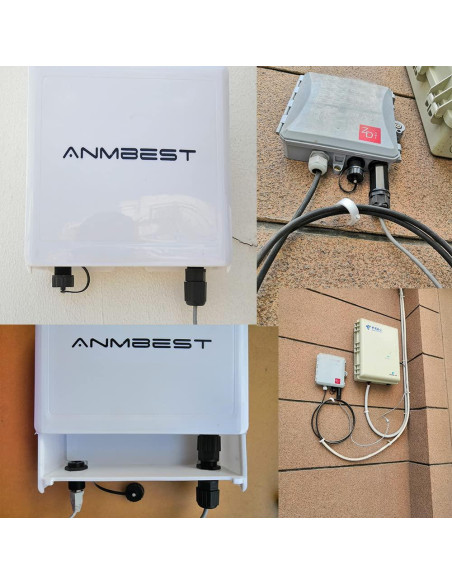 5 Conectores RJ45 a Prueba de Agua Anmbest Cat5/6 IP67