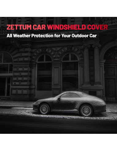 Cubierta de Parabrisas Zettum CSIC-76-BLK Resistente Invierno