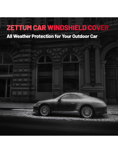 Cubierta de Parabrisas Zettum CSIC-76-BLK Resistente Invierno