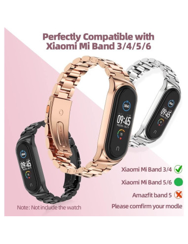 Correa MIJOBS de acero inoxidable para Mi Band 6/5/4/3
