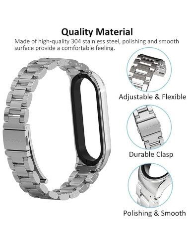 Correa MIJOBS de acero inoxidable para Mi Band 6/5/4/3