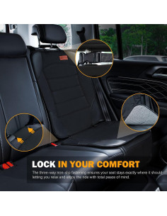 Protector de Asiento de Coche Siivton Negro Impermeable 2