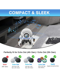 Soporte Echo Dot Madatop para 4ta/5ta Gen - Diseño Robot 2