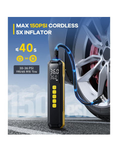 Compresor de Aire Portátil HIPOM 10000mAh Inalámbrico 2