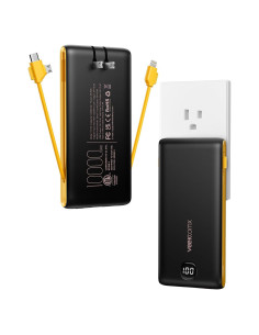 Cargador Portátil VEEKTOMX 10000mAh USB-C y Enchufe Pared