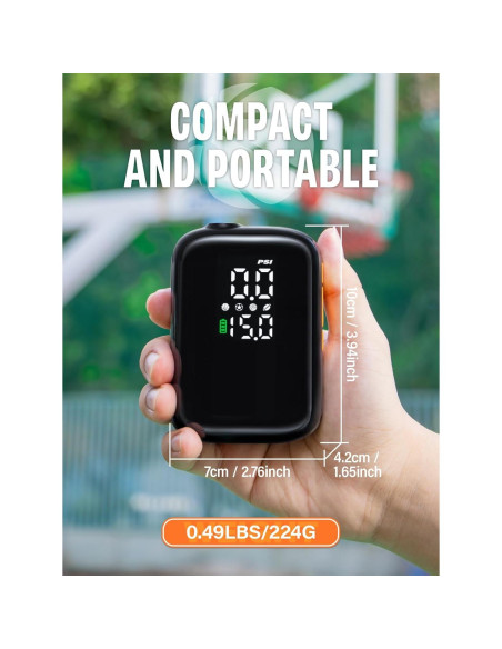 Bomba de Pelotas Eléctrica Pumteck AP1-M 15 PSI Portátil