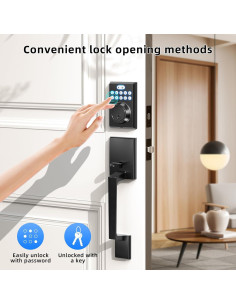 Cerradura de Puerta de Entrada Sin Llave BAILABA con Teclado 2