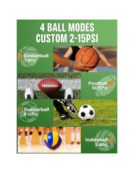 Bomba de Pelotas Eléctrica Pumteck AP1-M 15 PSI Portátil