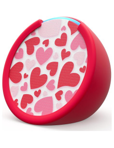 Funda y Placa Frontal para Echo Pop Corazones 2023 2