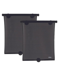 Nuby Protector Solar Ventana Lateral Vehículo 2 Pzas Negro