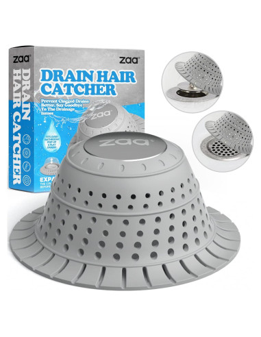 Cazador de Cabello zaa para Drenaje de Baño 11.43 cm
