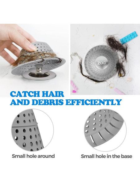 Cazador de Cabello zaa para Drenaje de Baño 11.43 cm
